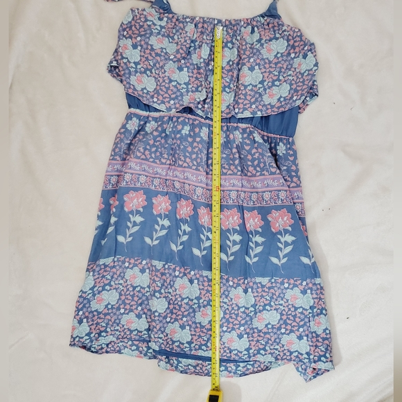 Floral Cascade Waterfall Sundress- Small - Picture 14 of 15